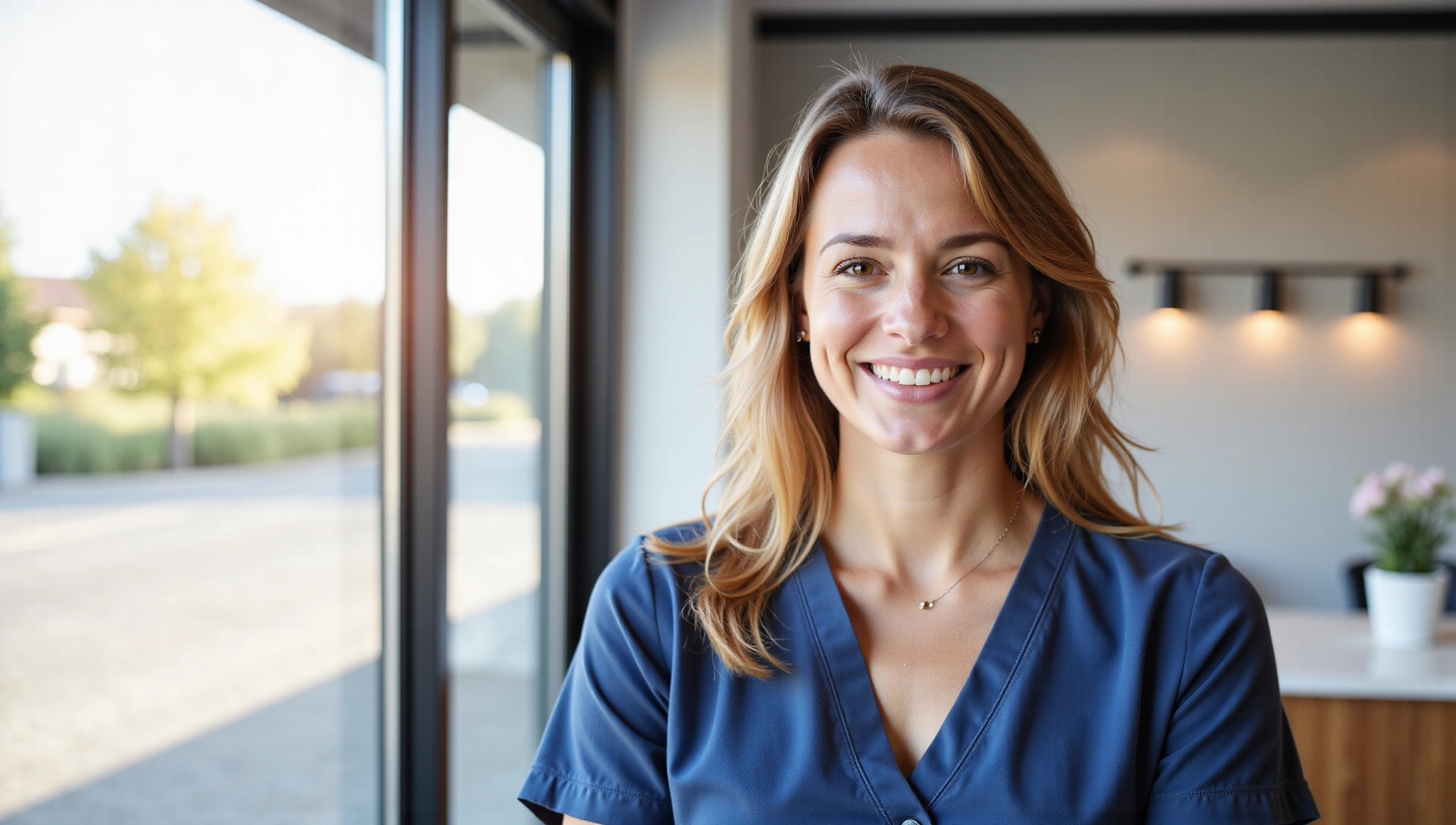 Equipo de NutriEquilibrio sonriendo en un entorno moderno y acogedor.